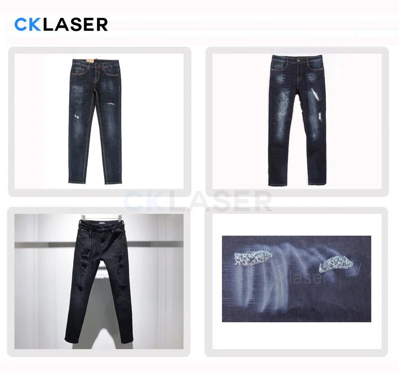 Veľkoformátový denim jeansový laserový značkovací stroj